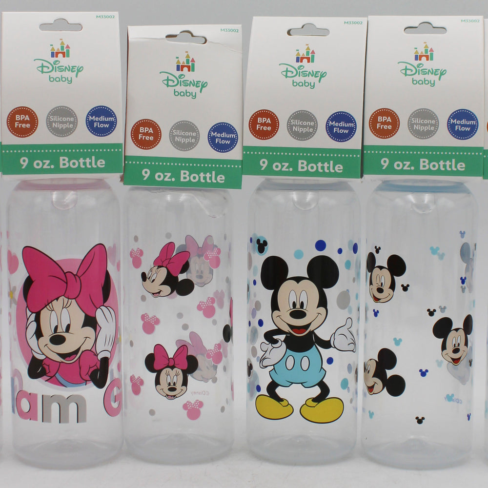 DISNEY BABY 9OZ ASST MINNIE/MICKEY BABY BOTTLE ONLY  -  CAN BE SOLD IN U.S.A NI