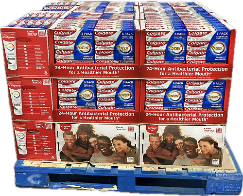 COLGATE TOTAL ADVANCED WHITE TOOTHPASTE PALLET 5ct 6.4oz NI