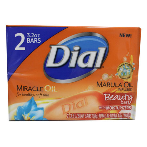 DIAL BEAUTY BAR 3.2oz/2CT-MRCLE OIL