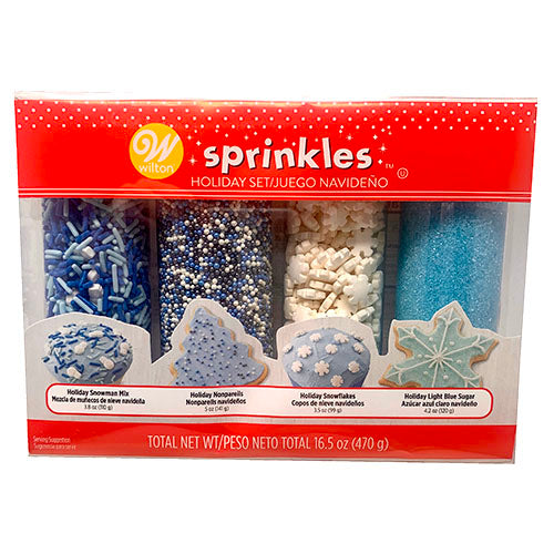 WILTON SPRINKLES 4PK-HOLIDAY(5/21)