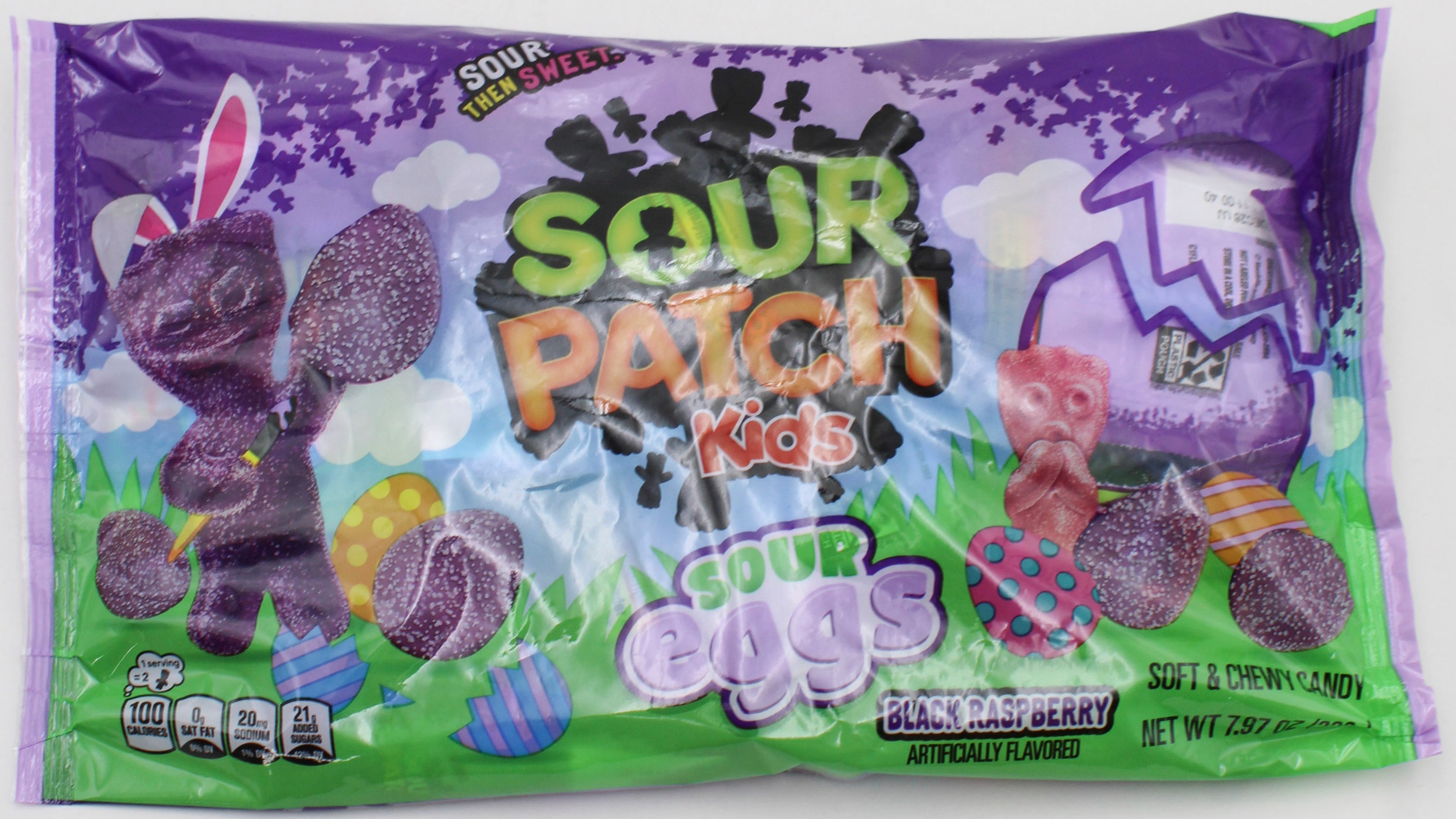 SOUR PATCH KIDS SOUR EGGS BLACK RASPBERRY 7.97 Oz BB 12/8/26