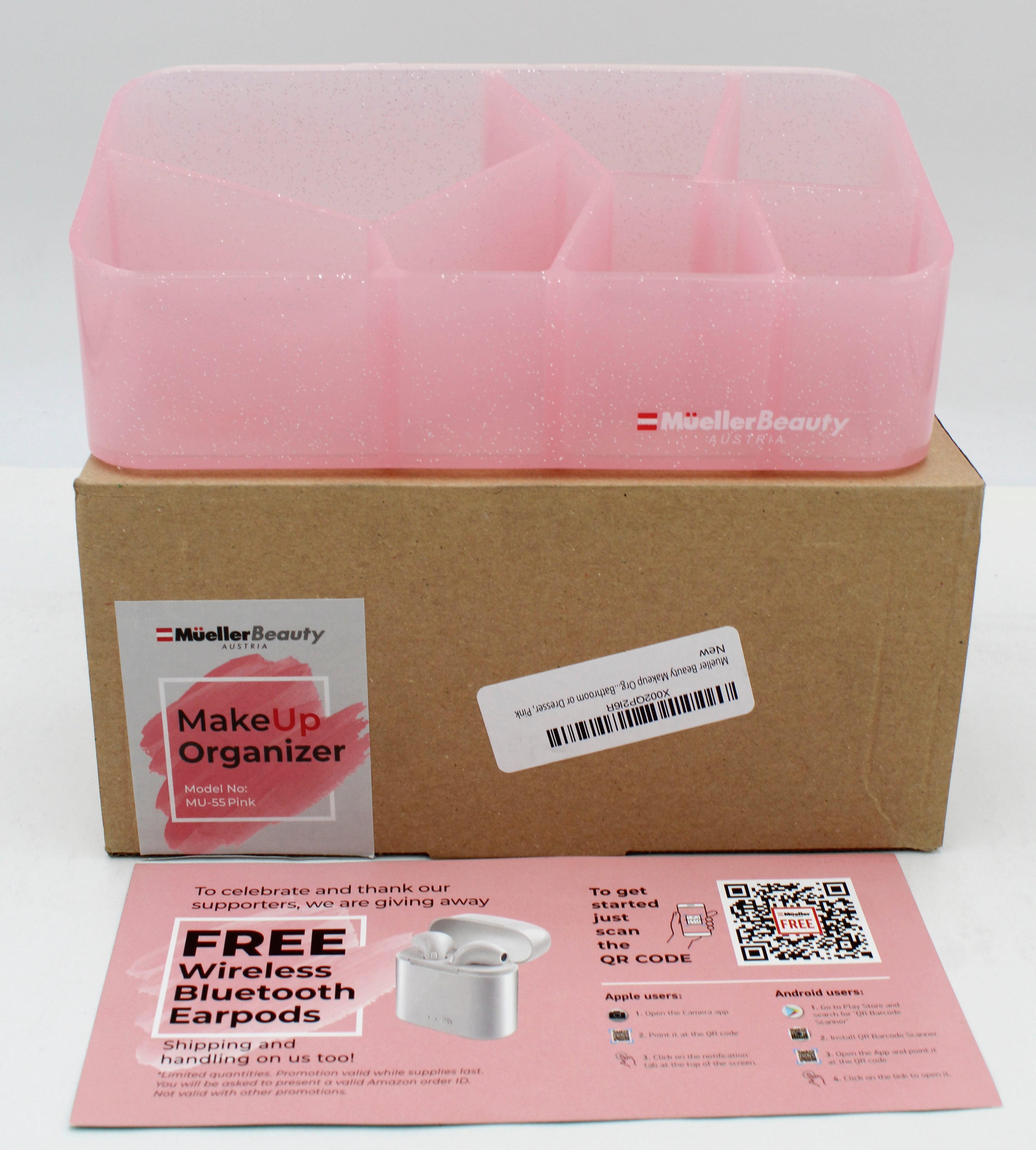 MAKEUP ORGANIZER PINK