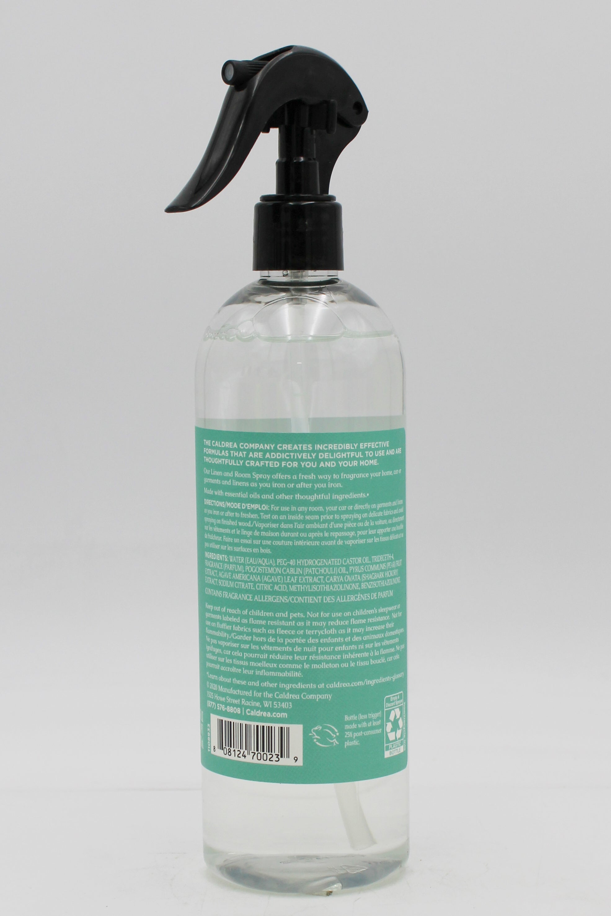 CALDREA LINEN & ROOM SPRAY PEAR BLOSSOM AGAVE 16oz US.