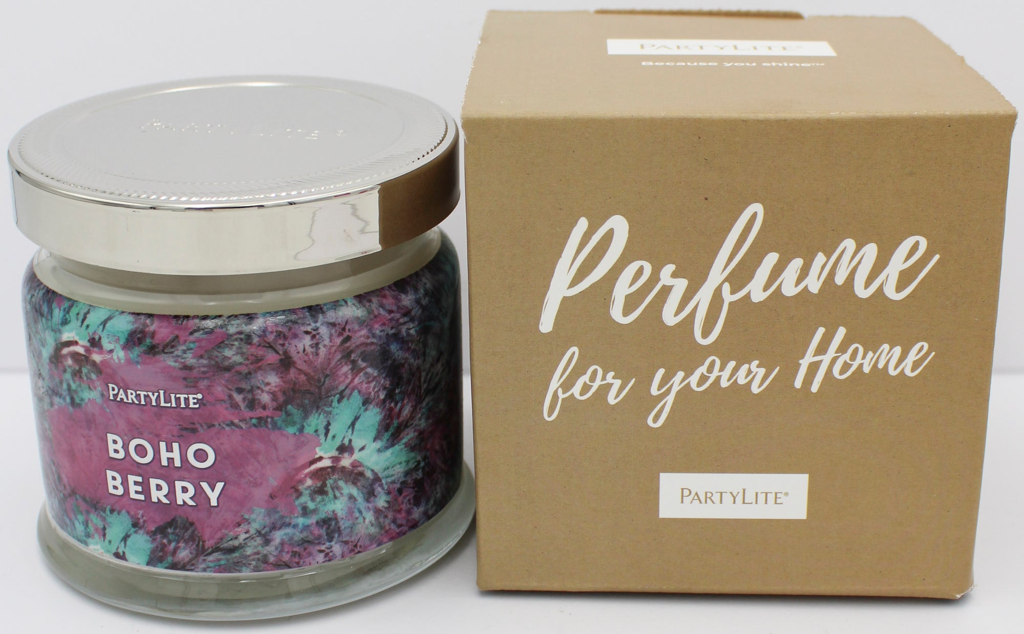 PARTYLITE BOHO BERRY 3-WICK JAR CANDLE 13.2oz'