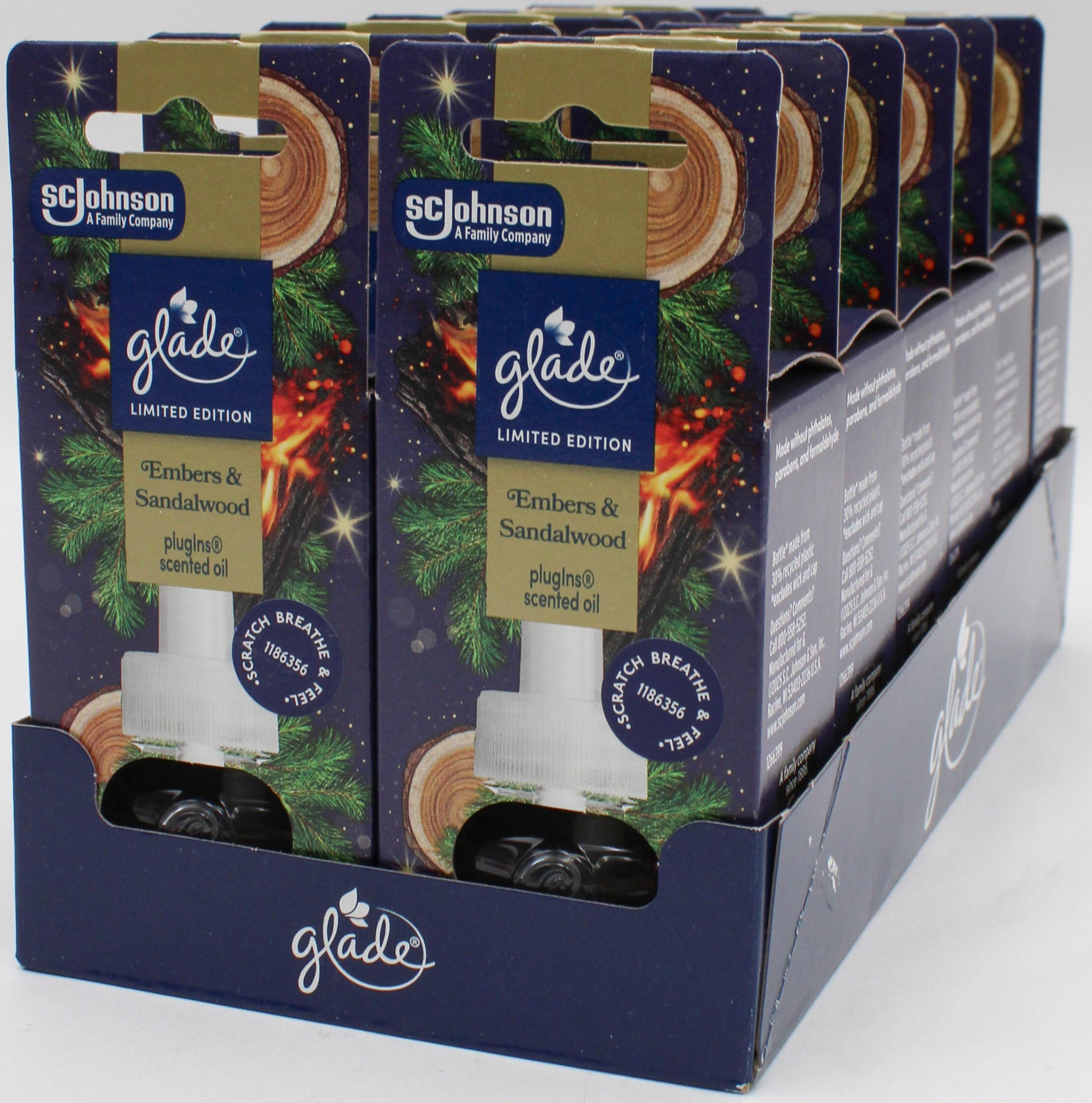 GLADE PLUG IN SCENTED OIL EMBERS SANDALWOOD 1RFL 0.67oz