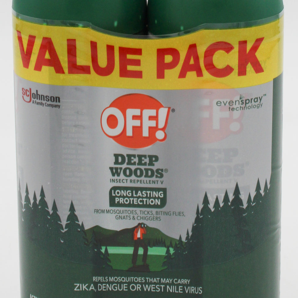 SP OFF INSECT REPELLENT TWIN PACK  6oz DEEP WOODS
