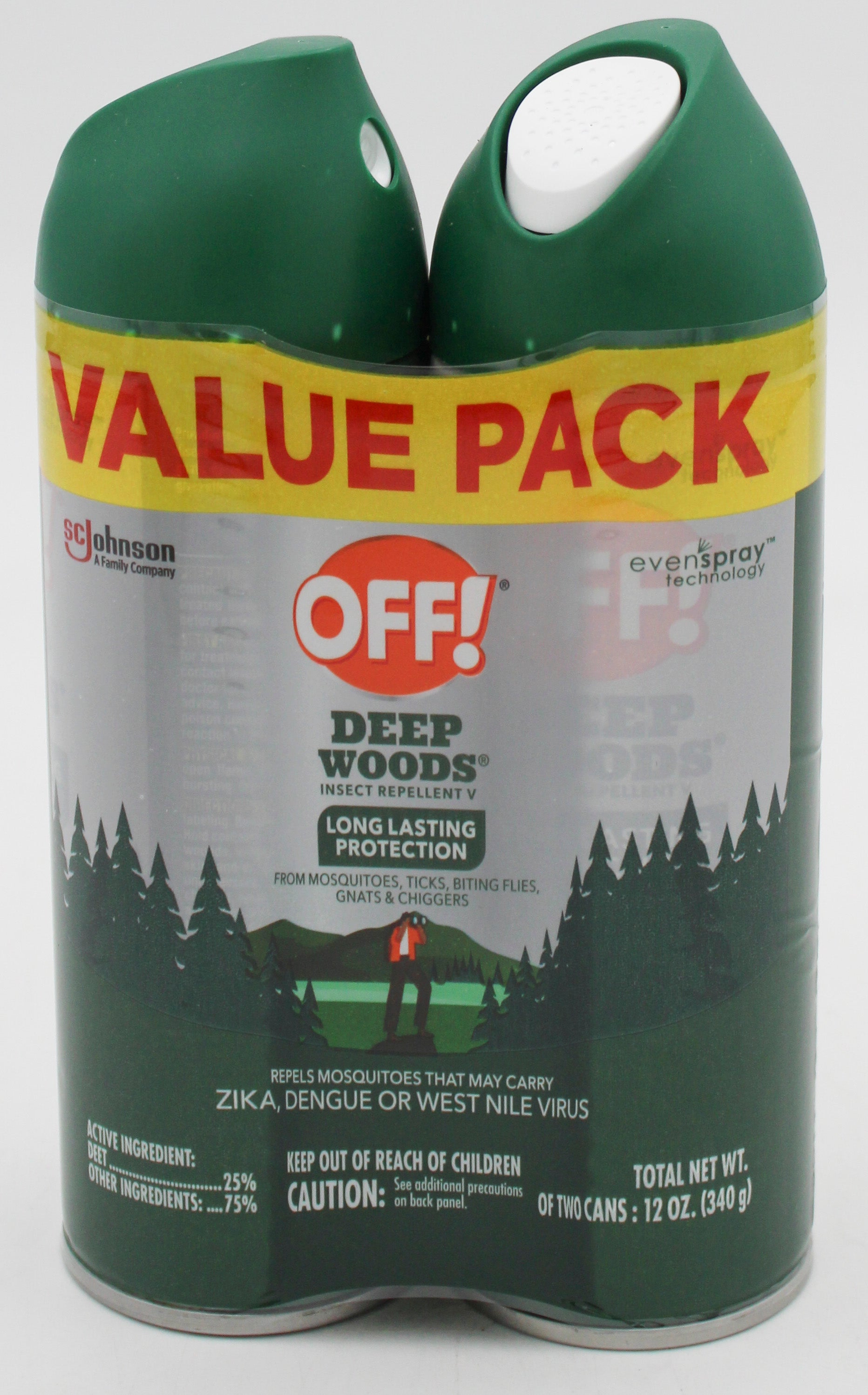 SP OFF INSECT REPELLENT TWIN PACK  6oz DEEP WOODS