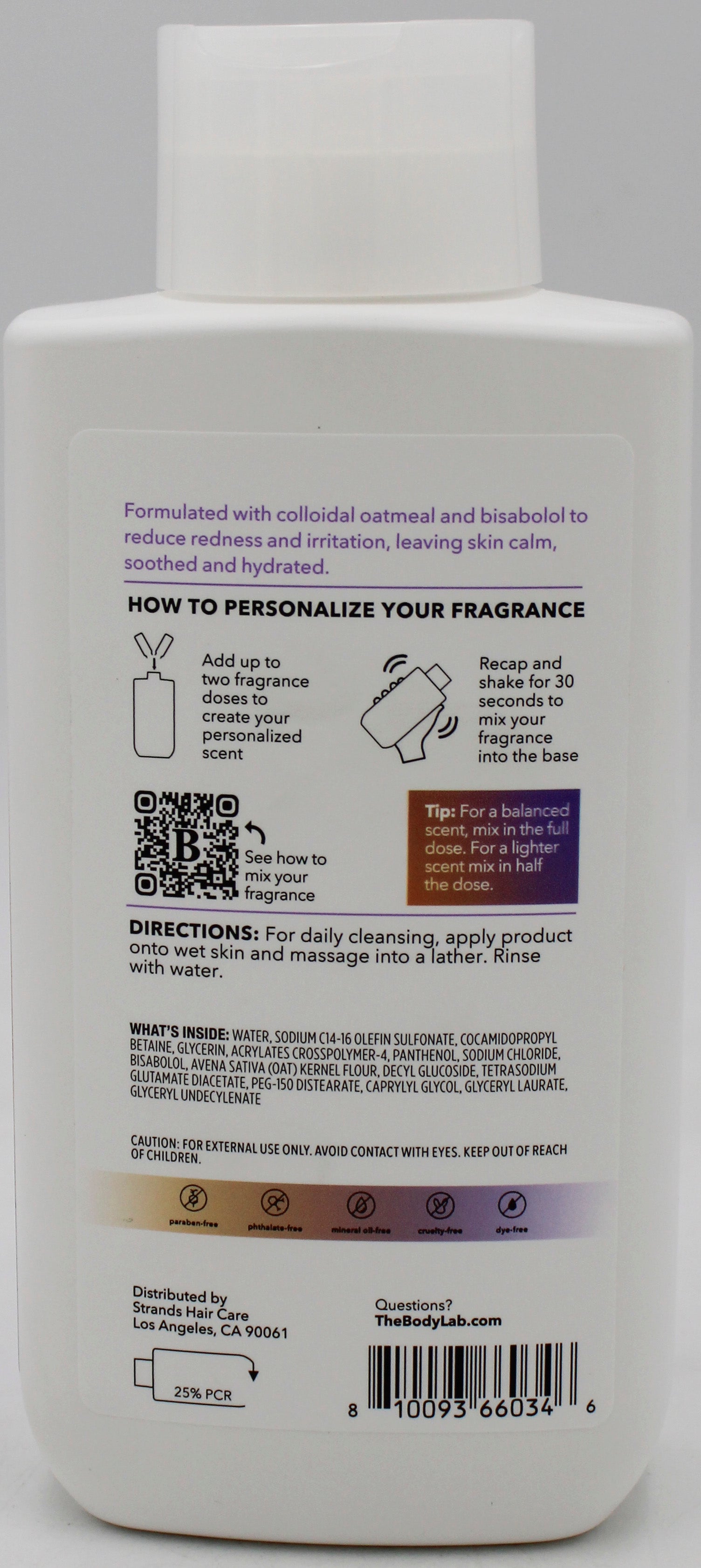 THE BODY LAB CALMING BODY WASH 19oz