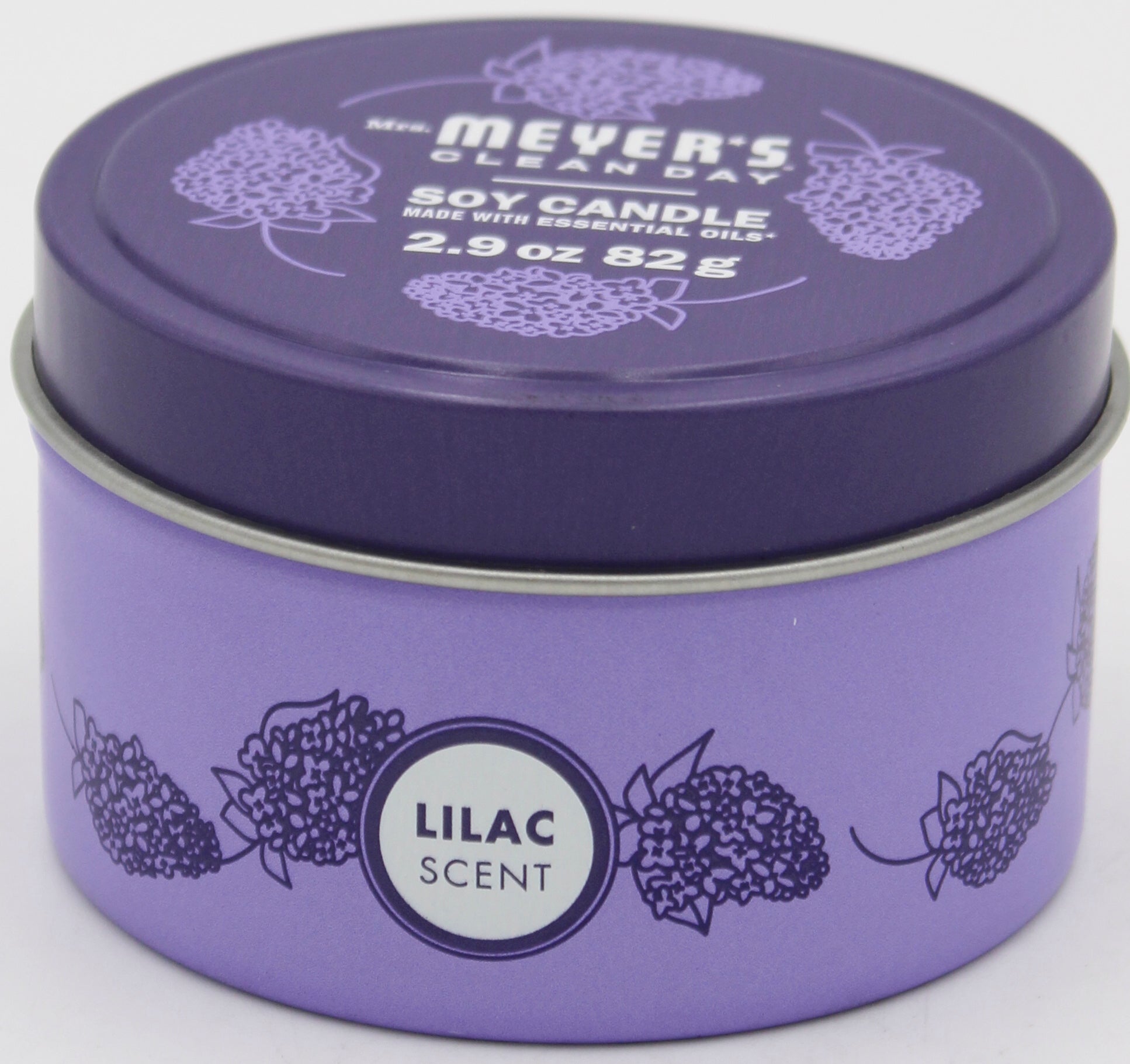 MRS MEYERS TIN CANDLE LILAC 2.9oz US