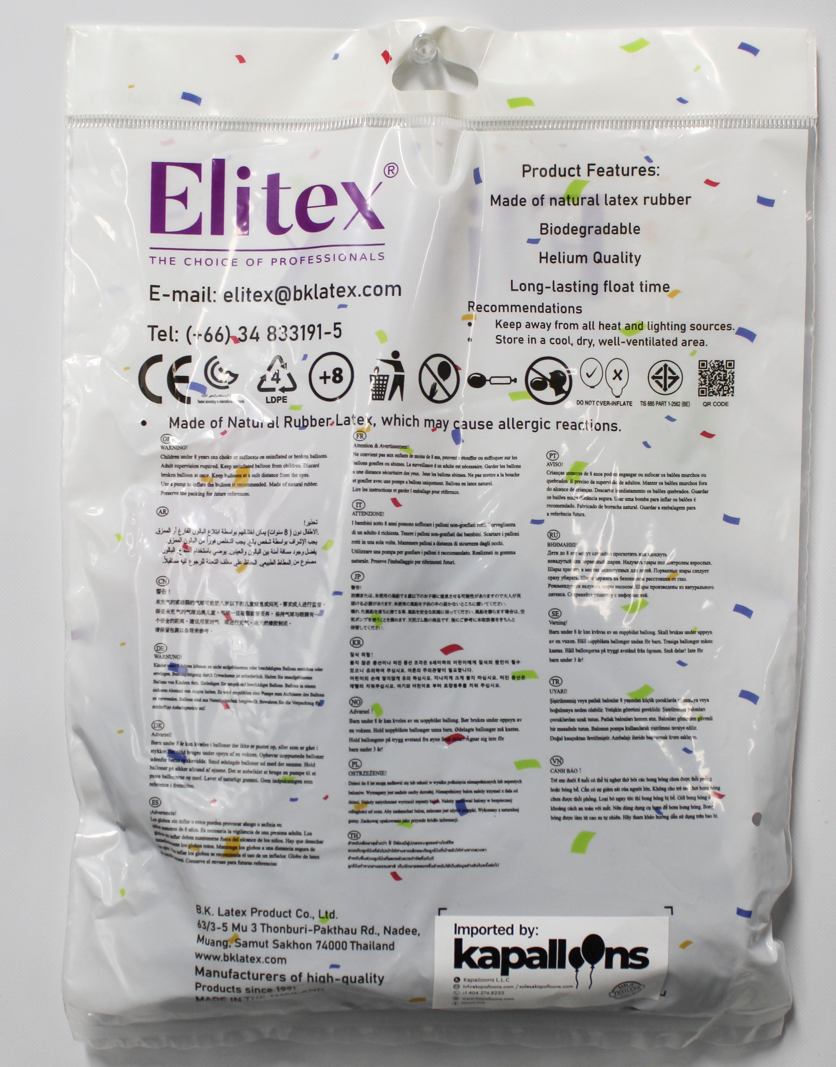 ELITEX 36" GRAY ROUND BALLOON, 3 PACK