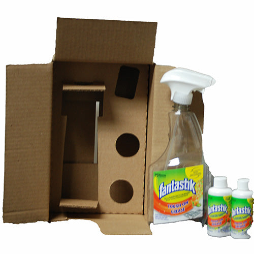 FANTASTIK ALL PURPOSE CLEANER CONCENTRATE 26OZ SPRAY BOTTLE W/TRIGGER&2REFILLS (BROWN BOX)