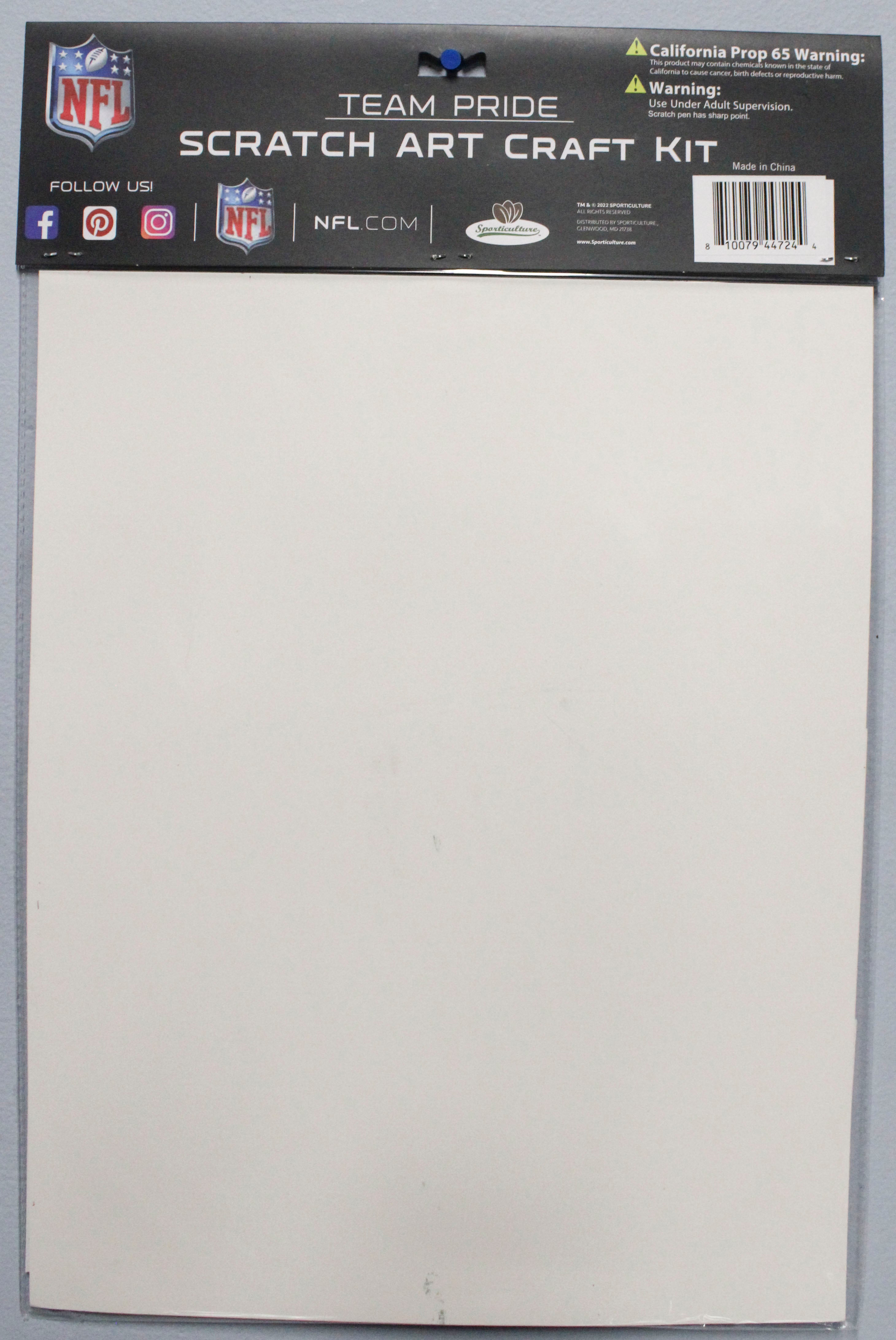 NEW YORK JETS SCRATCH ART CRAFT KIT