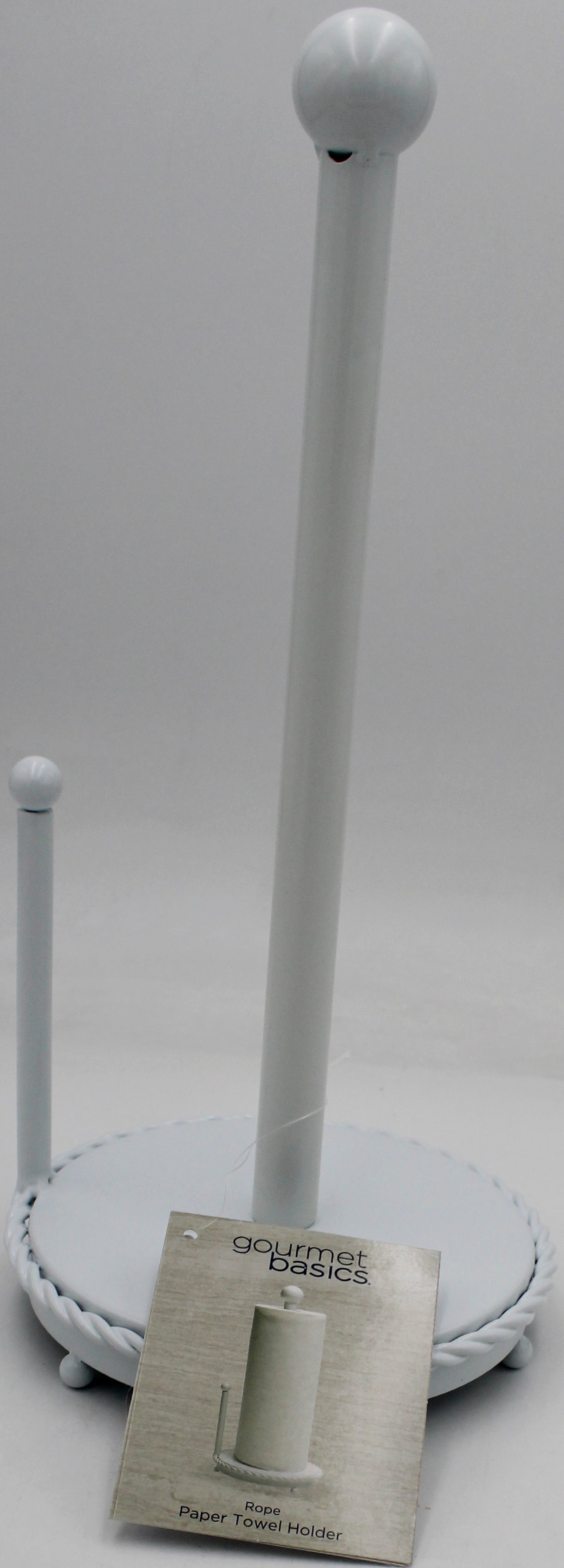 MIKASA GOURMET BASICS ROPE 14IN WHITE PAPER TOWEL HOLDER NI
