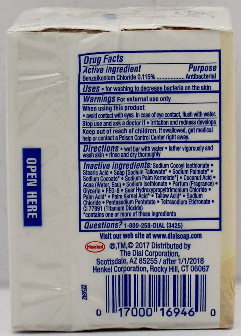 DIAL BAR SOAP 3.2on/2PK-MNUKA HONEY