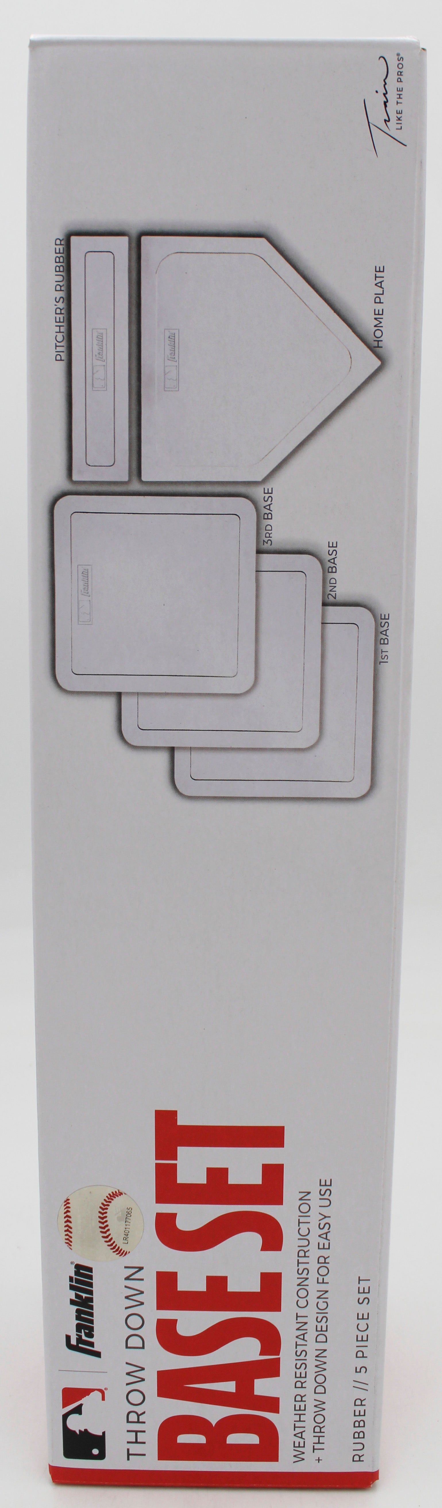 FRANKLIN MLB 5PC THROW-DOWN RUBBER BASE SET