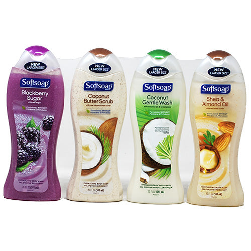 Softsoap Body Wash 20oz Assorted – Wholesale Case