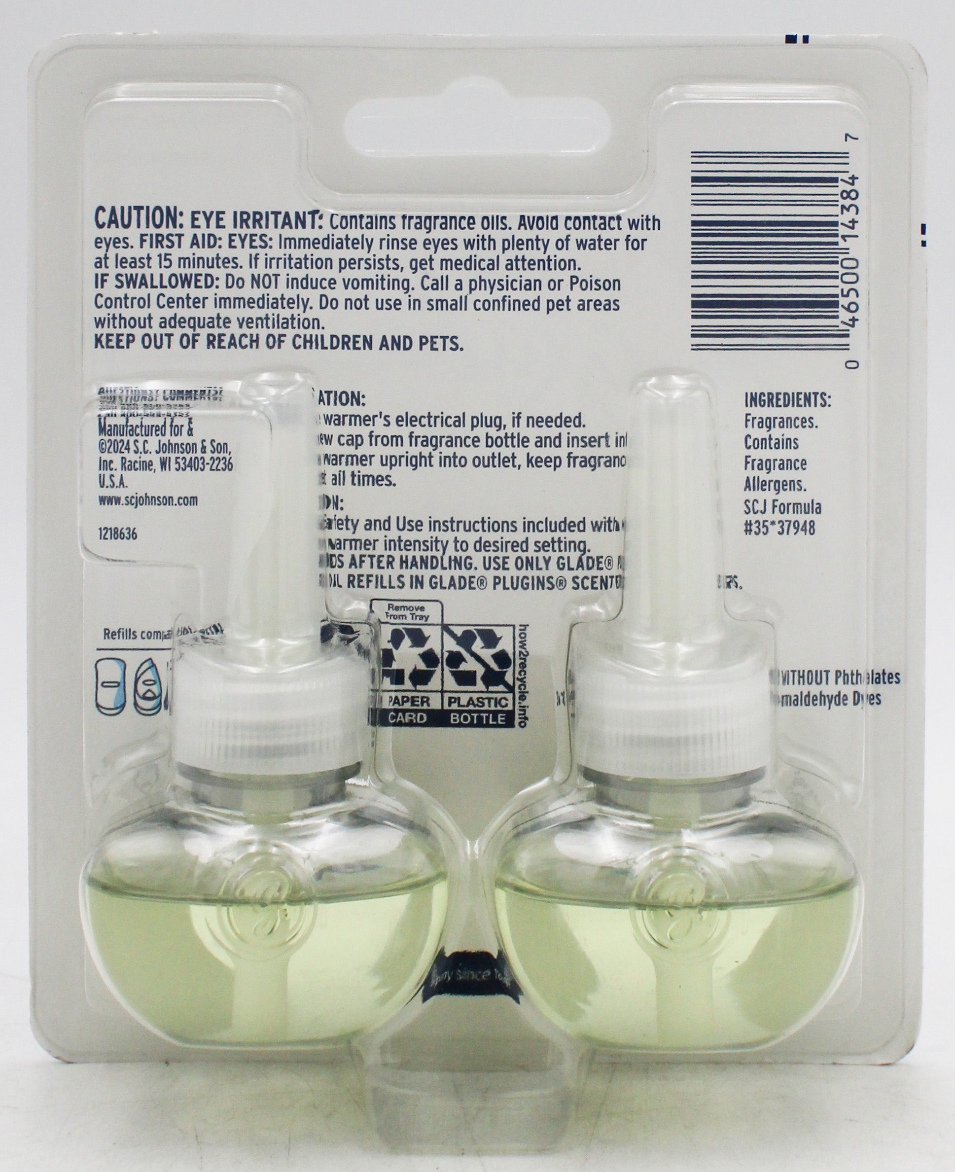 SP GLADE PLUGINS-IN OIL 2-ct REFILL 0.67-oz CLEAN LINE