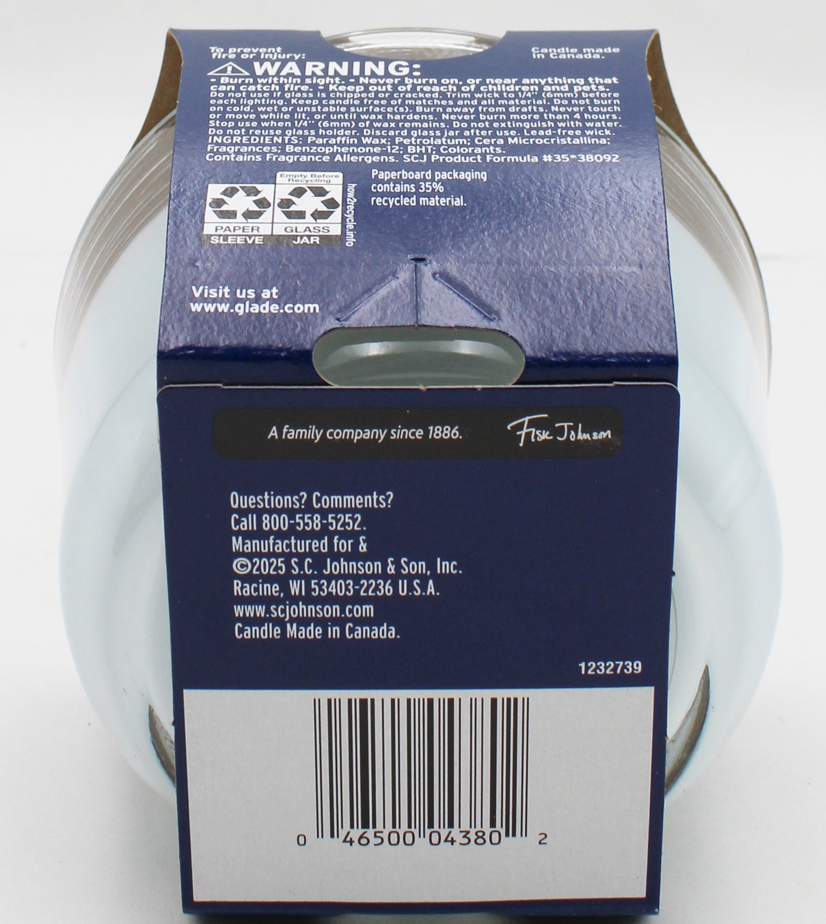 GLADE 3-WICK CANDLE SKY & SEA SALT 6.8oz US