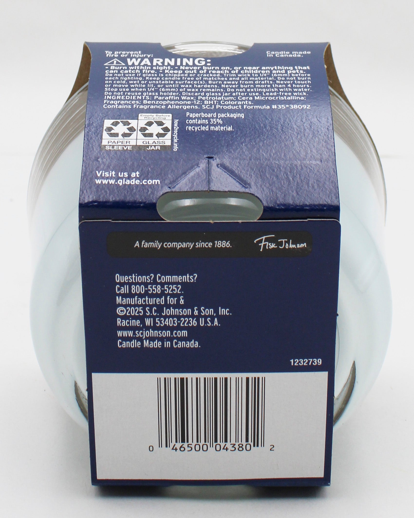 GLADE 3-WICK CANDLE SKY & SEA SALT 6.8oz US