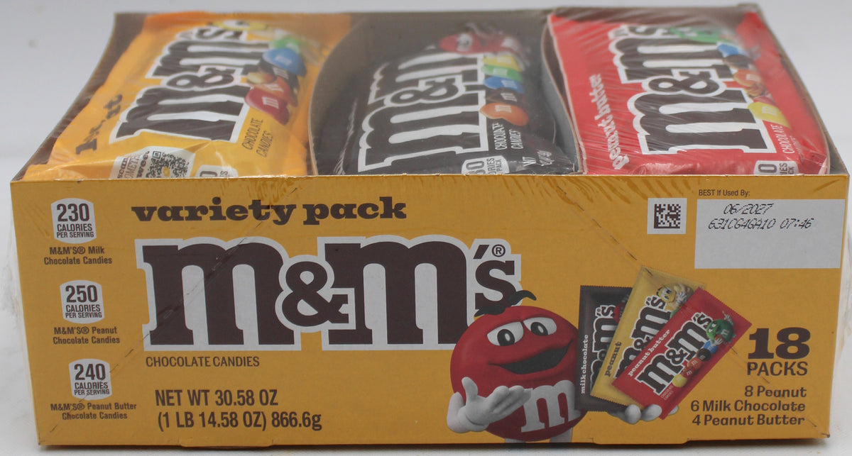 M&M'S MIXED HALLOWEEN SINGLE-SERVE BOX 30.58oz BB 6/30/2027