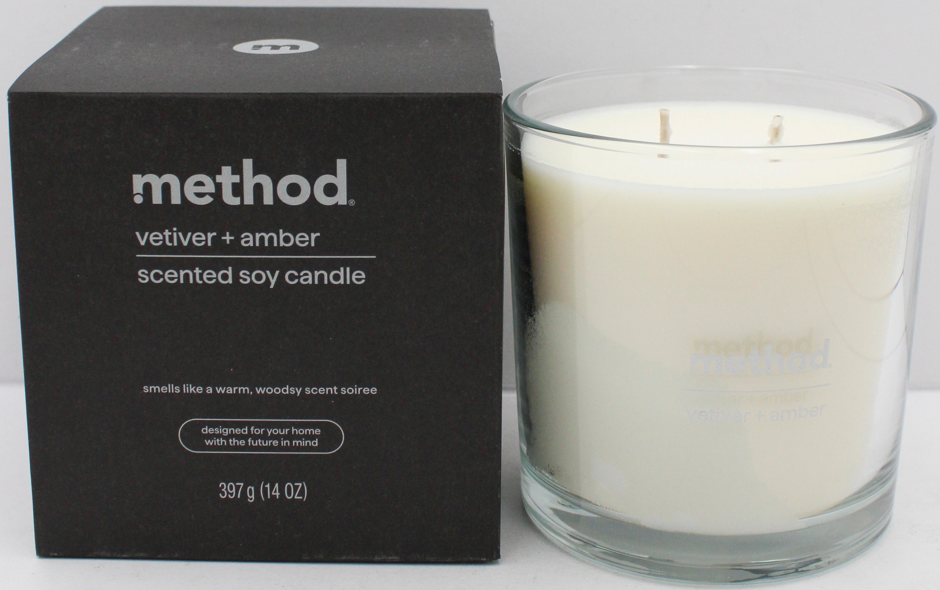 METHOD PREMIUM CANDLE VETIVER + AMBER 14oz. US