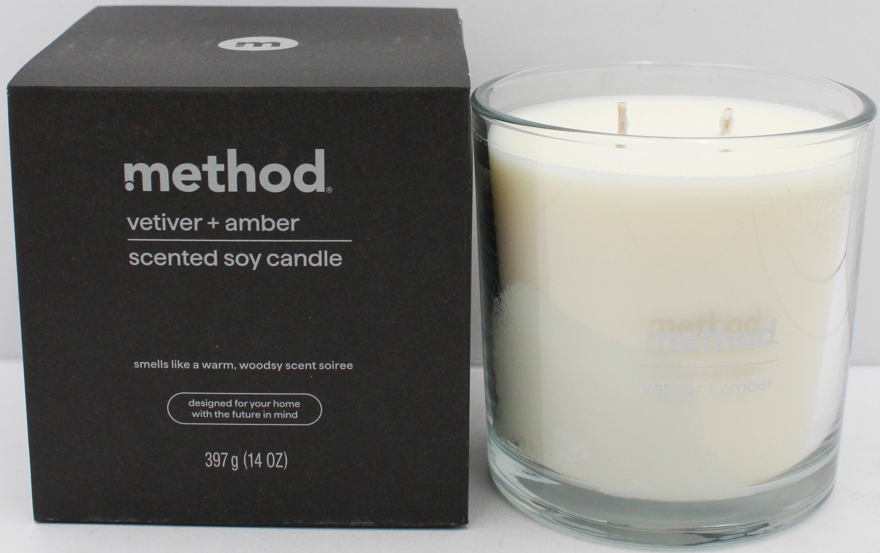 METHOD PREMIUM CANDLE VETIVER + AMBER 14oz. US