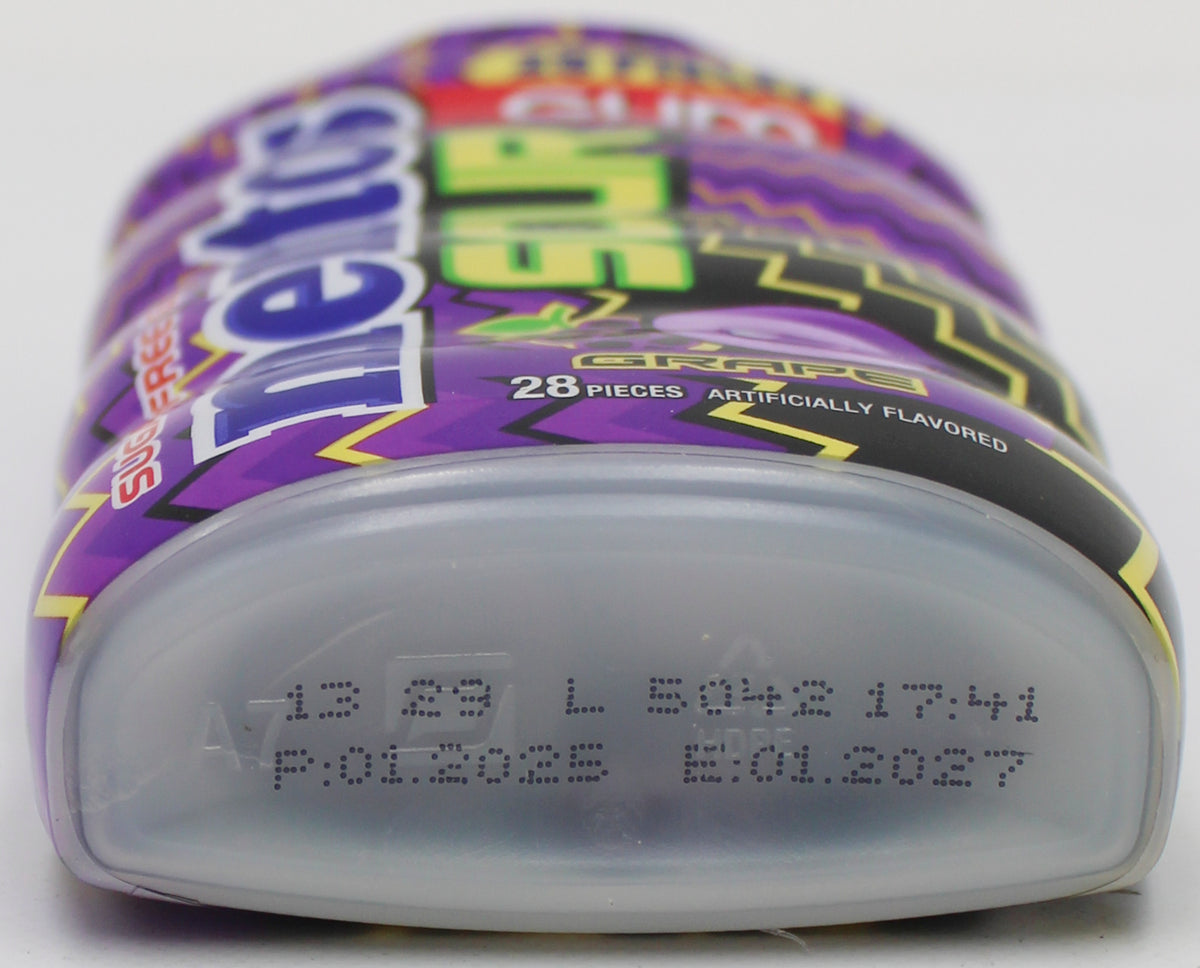 MENTOS GUM 28PC SOUR GRAPE   DISPLAY TRAY BB 1/21/27