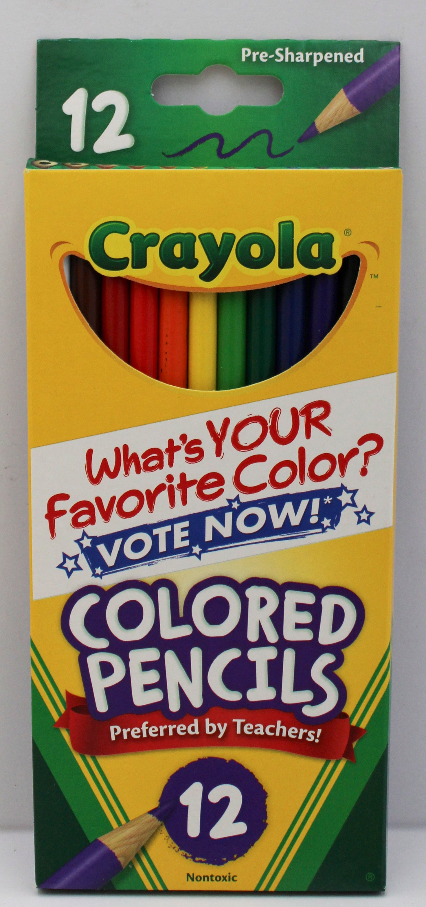 CRAYOLA COLORED PENCILS 12ct NI