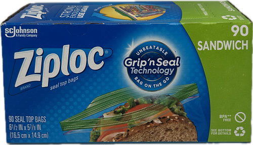 ZIPLOC BACK TO SCHOOL SANDWICH BAGS PPK US