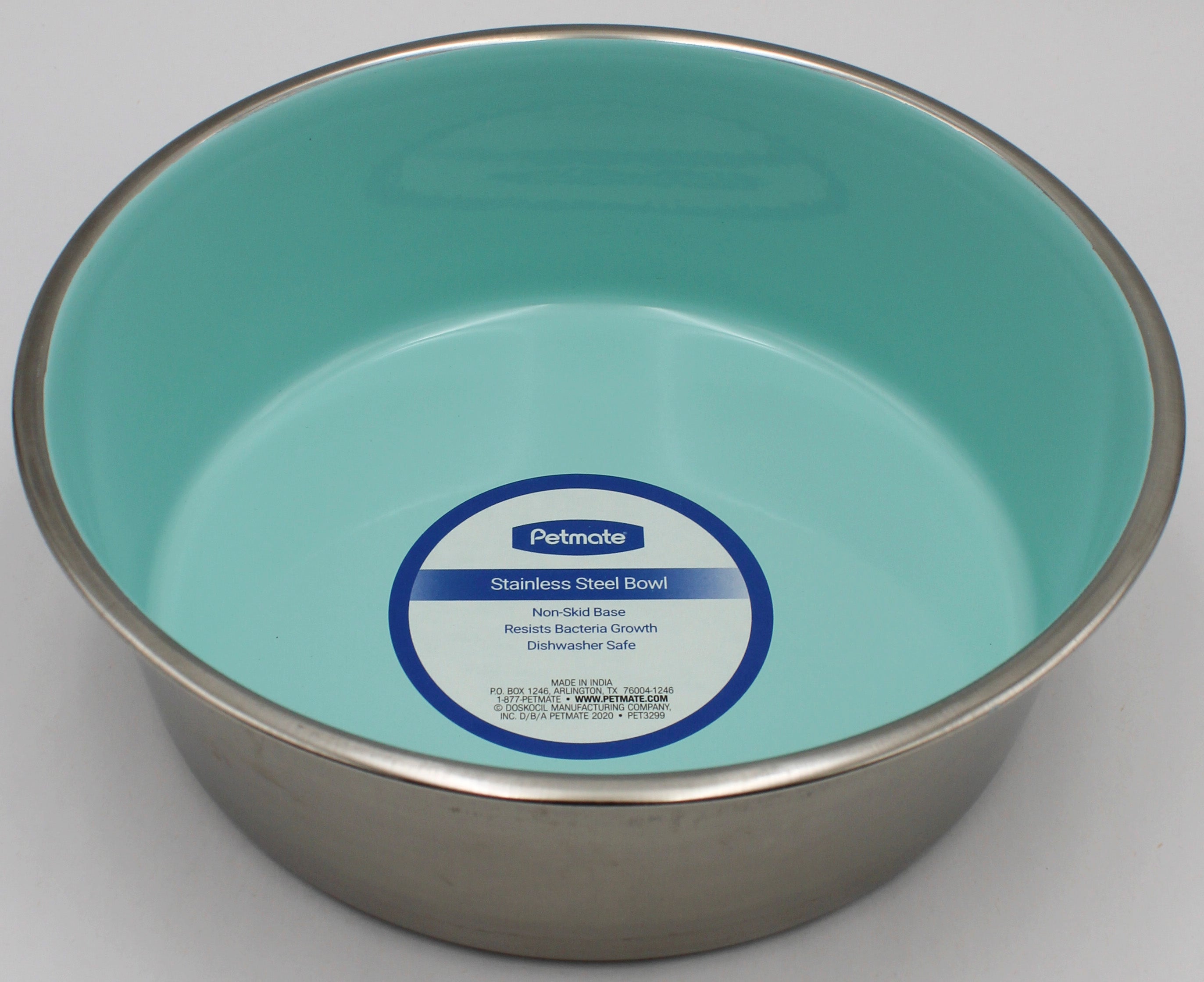 PETMATE PAINTED STAINLESS STEEL PET BOWL 8 CUPS