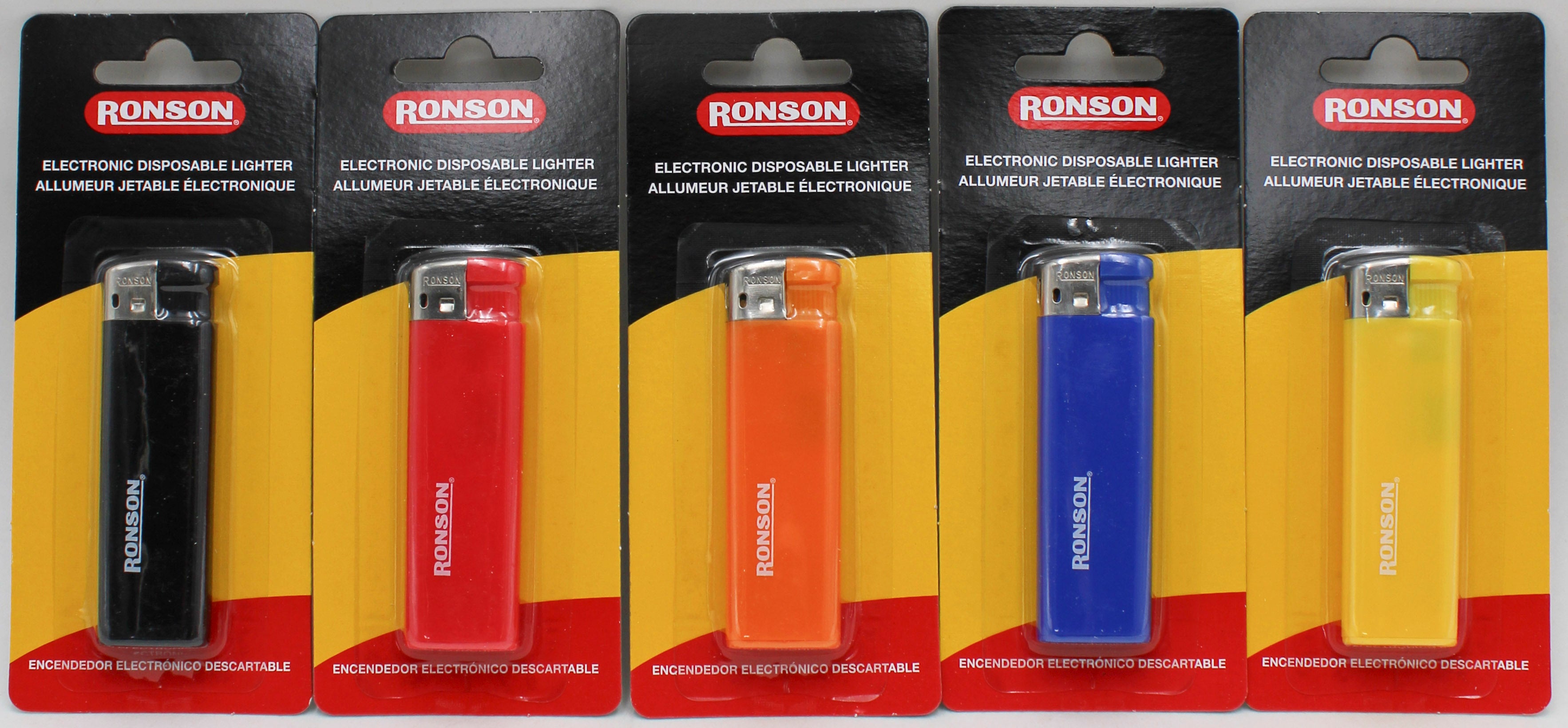 RONSON DISPOSABLE LIGHTER IN PDQ NI