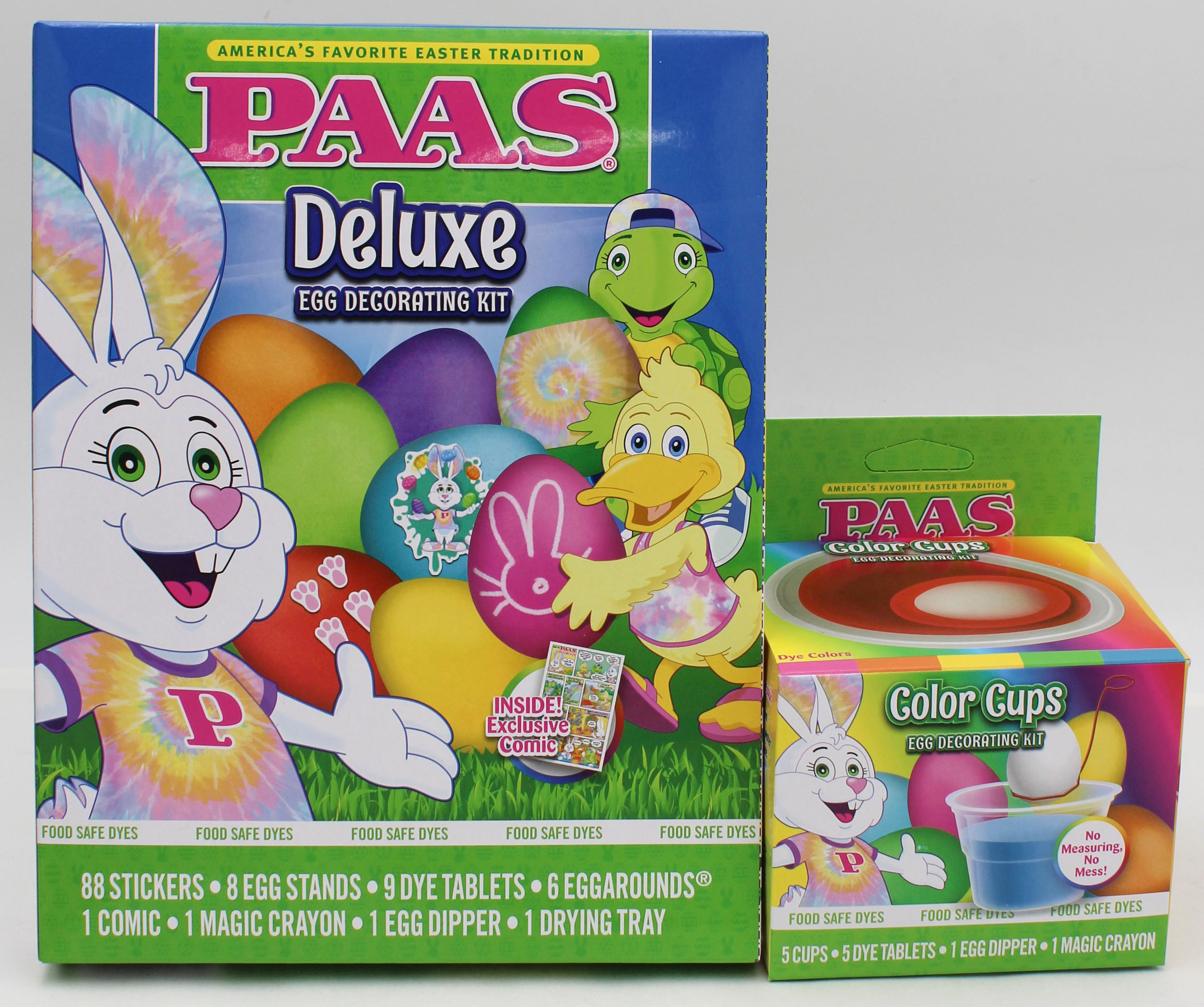 PAAS EGG DECORATING COLOR CUPS & DELUXE KIT FLOOR DISPLAY