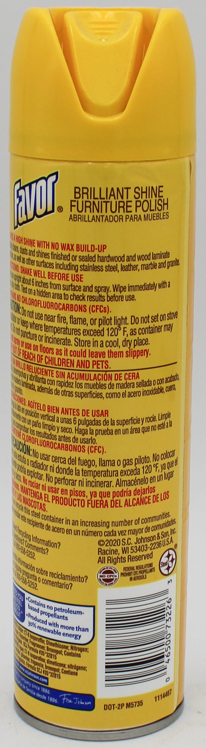 SP FAVOR FURNITURE POLISH LEMON 9.7oz