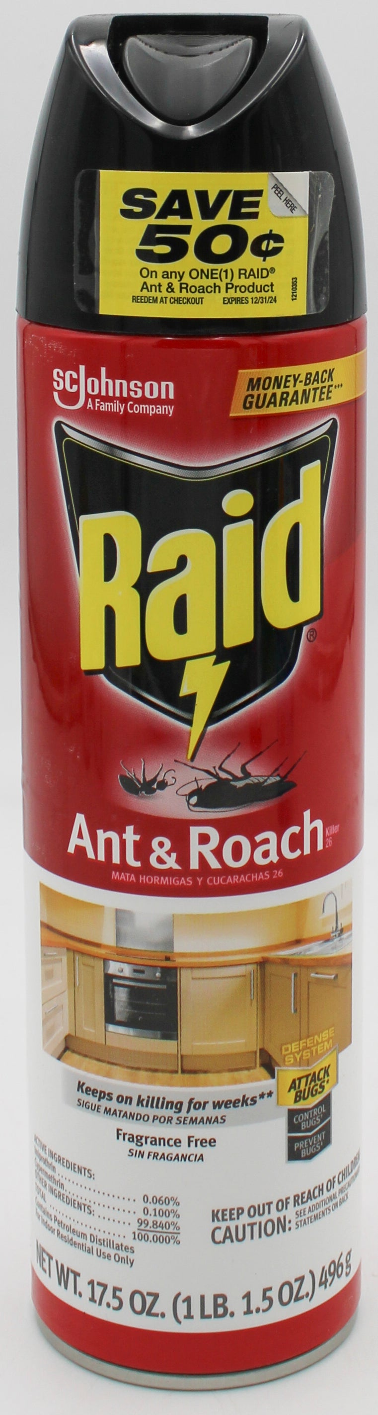 SP ANT & ROACH 17.5oz KILLER FRAGANCE FREE WITH COUPON