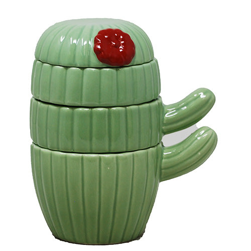 TRICOASTAL CERAMIC MEASURING CUPS 3PC SET-CACTUS