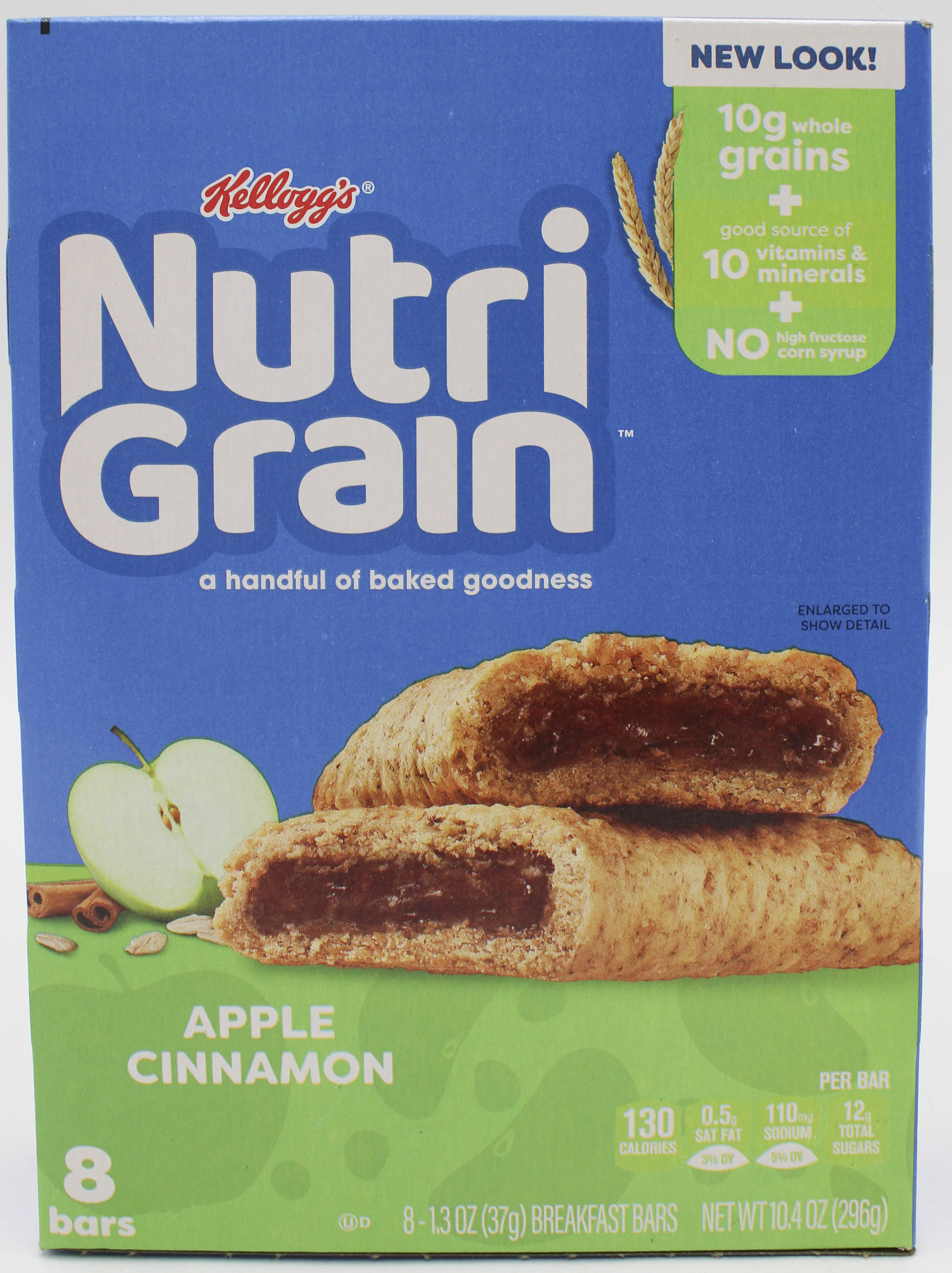 NUTRI-GRAIN APPLE CINNAMON BAR 8ct 10.4 Oz NI BB 8/12/26