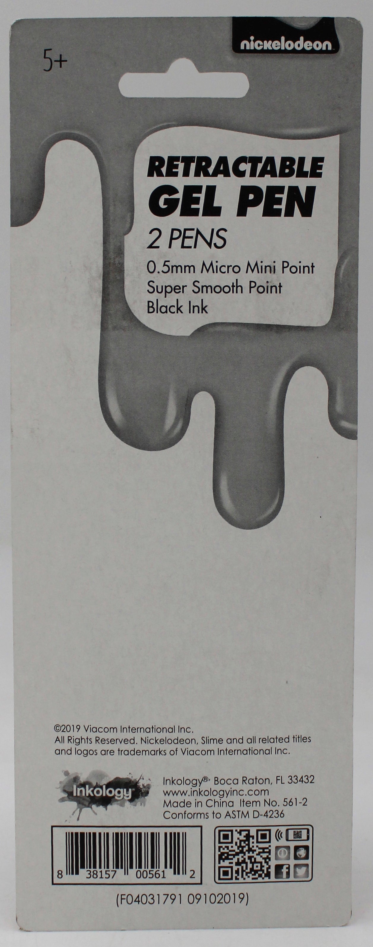 SLIME 2 PK GEL PENS.