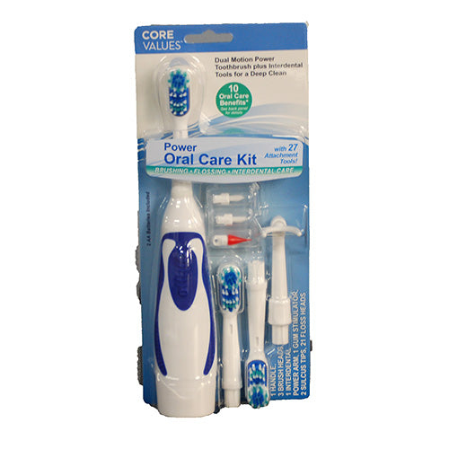 CORE VALUES ORAL CARE TOOTHBRUSH  KIT 6PC