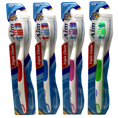 AIM T/BRUSH SOFT 1CT-ASST COLORS/NI