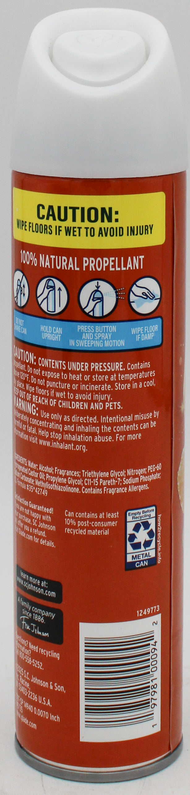 SP GLADE AIR FRESHENER 8oz PUMPKIN & GINGER