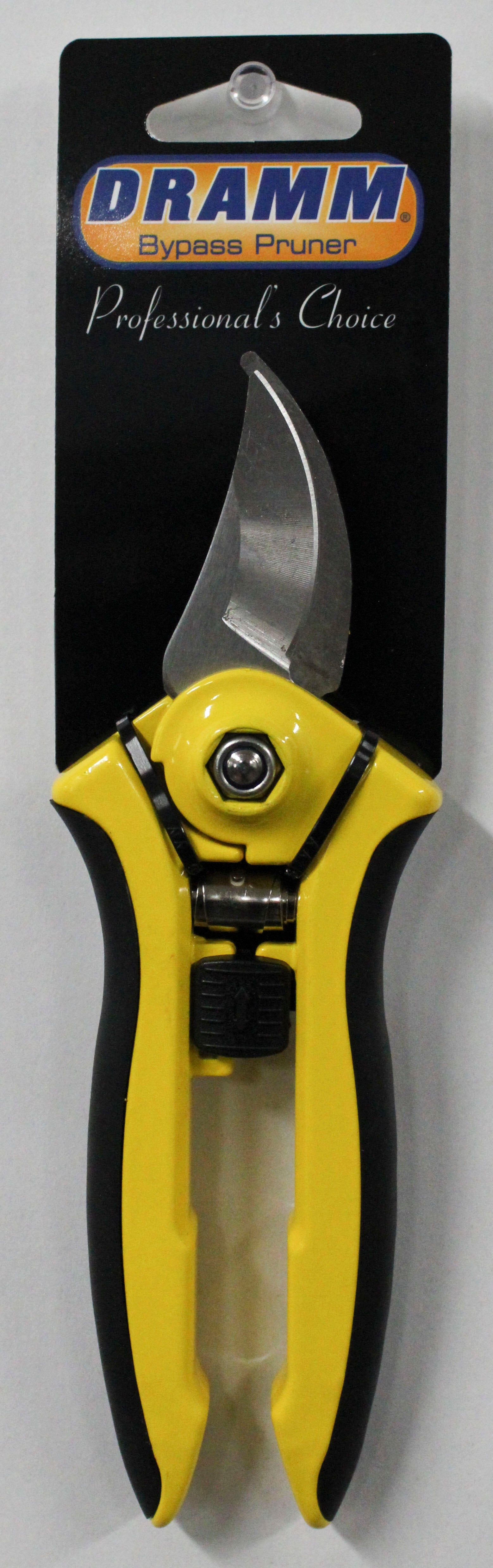 DRAMM BYPASS PRUNER YELLOW WITH STAINLESS STEEL BLADE