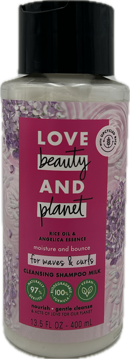 LOVE BEAUTY PLANET SHAMPOO CLEANSING MILK 13.5oz.