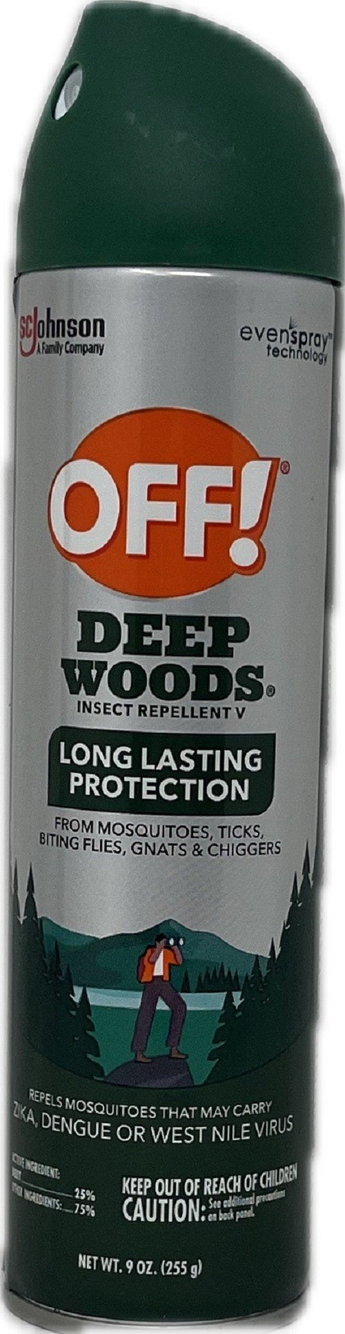 SP OFF! DEEP WOODS INSECT REPELLENT LONG LASTING PROTECTION 9oz