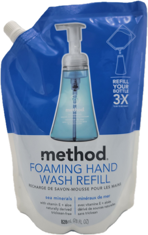 METHOD FOAMING HAND WASH REFILL 28oz SEA MINERALS NA