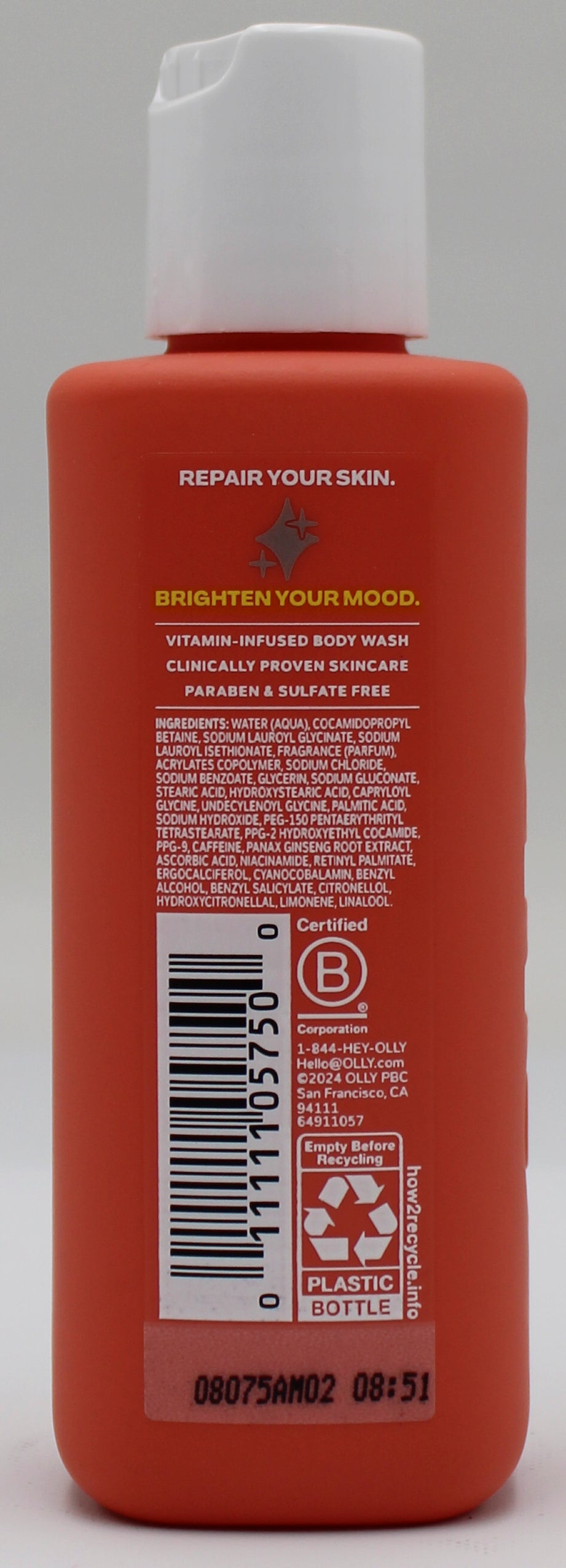 OLLY BODY WASH BRIGHT W/VITAMIN C 3oz