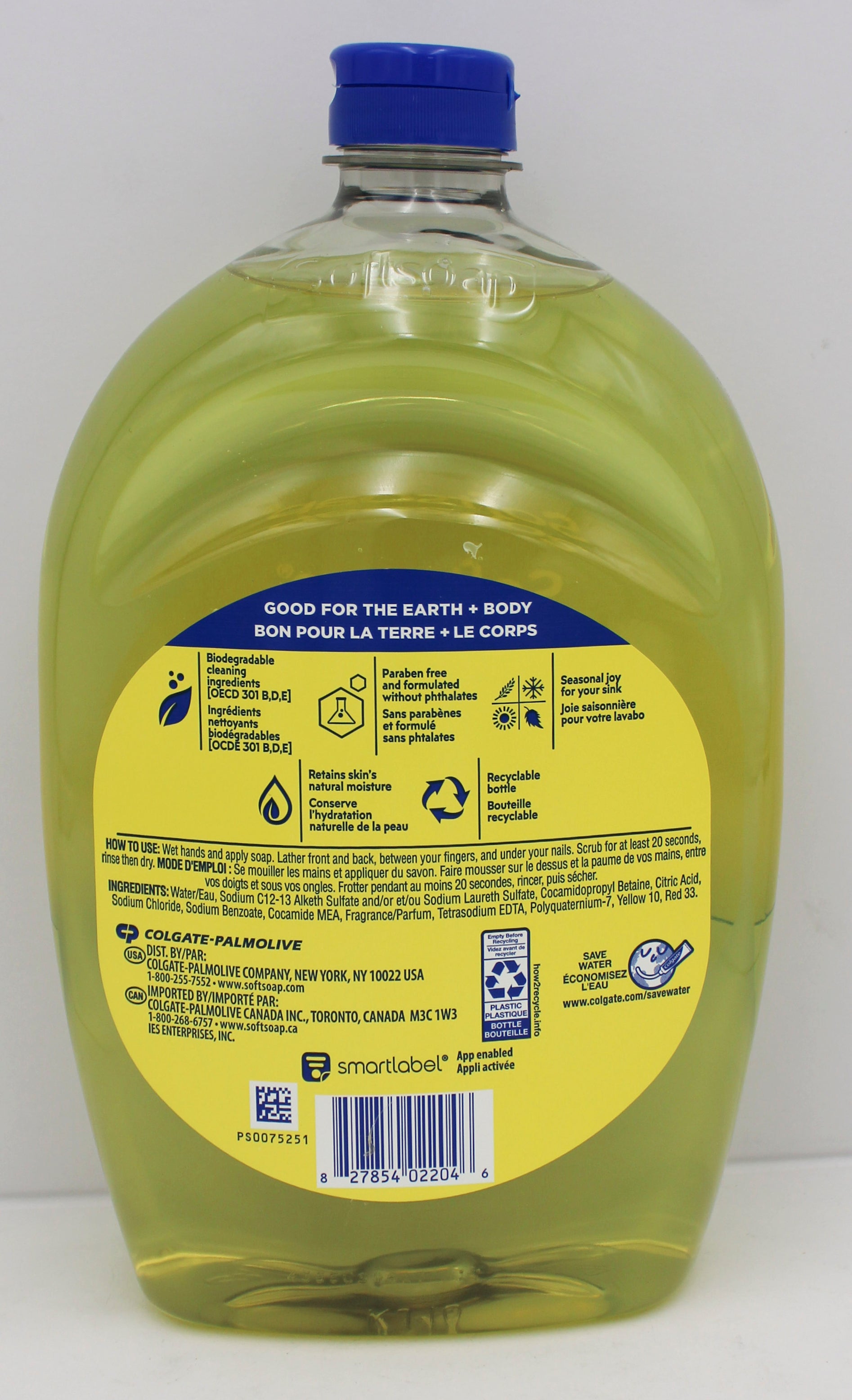 SOFTSOAP LIQUID HAND SOAP MEYER LEMON REFILL 50oz NI