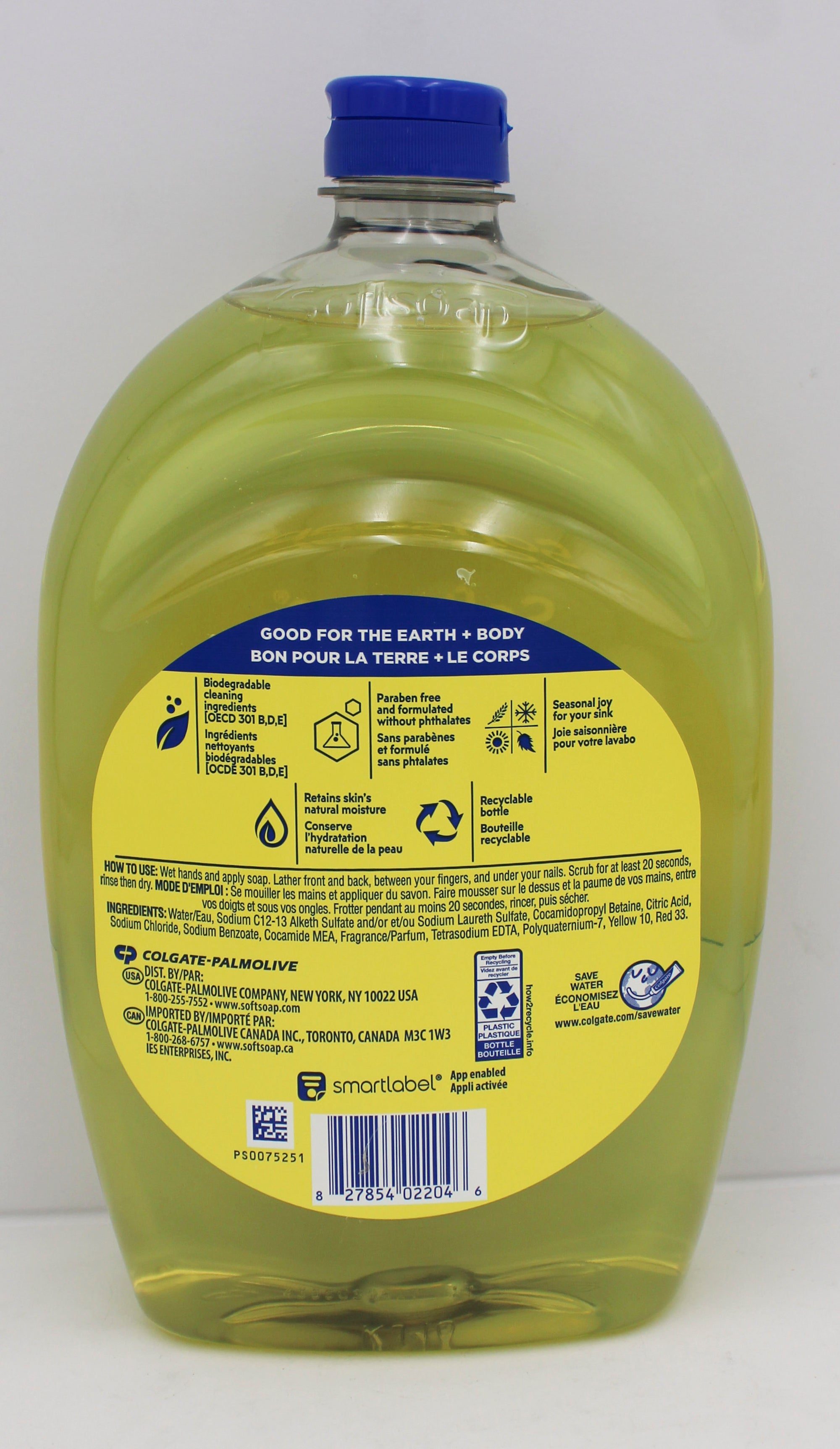 SOFTSOAP LIQUID HAND SOAP MEYER LEMON REFILL 50oz NI