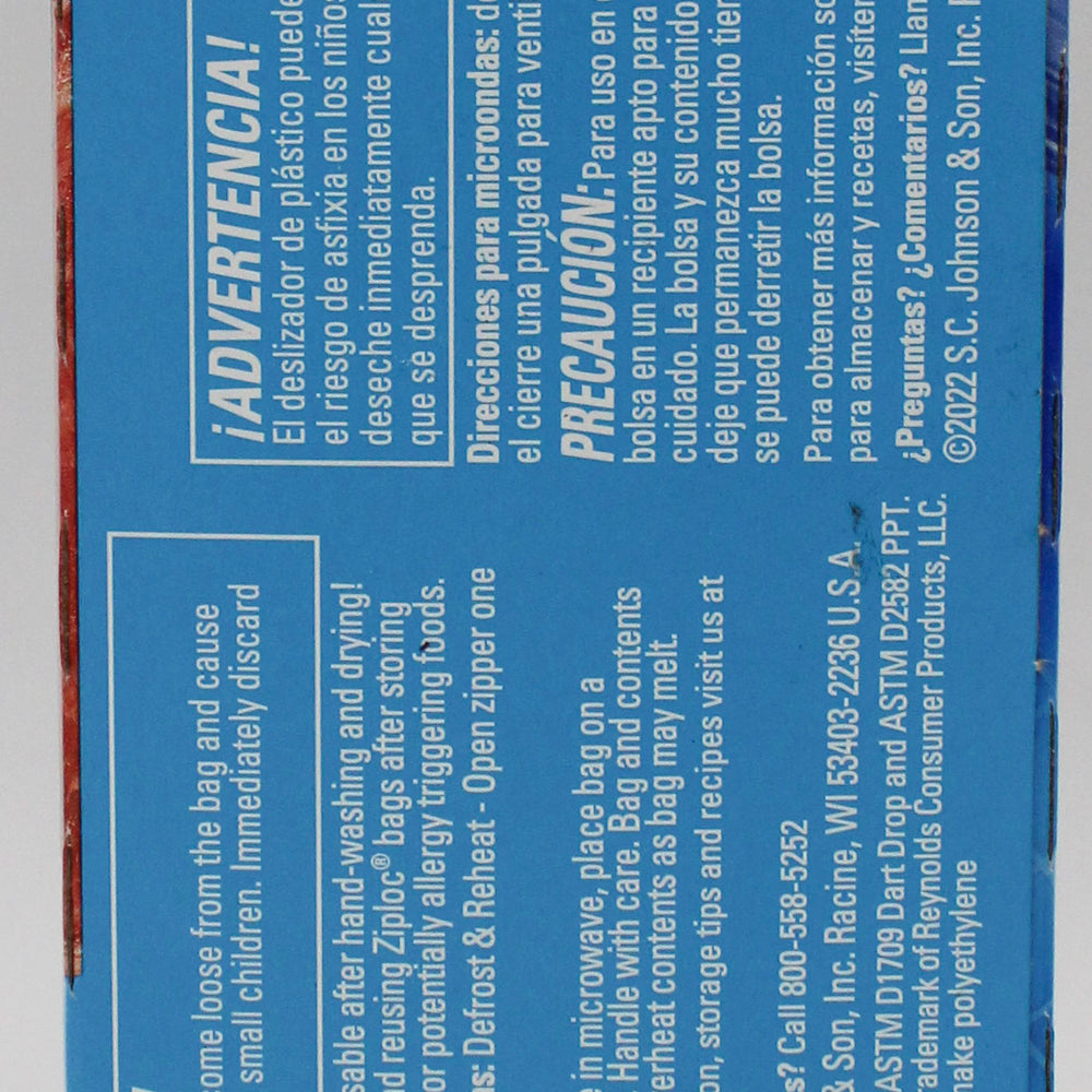 SP ZIPLOC SLIDER FREEZER POWER SHIELD GALLON 50CT