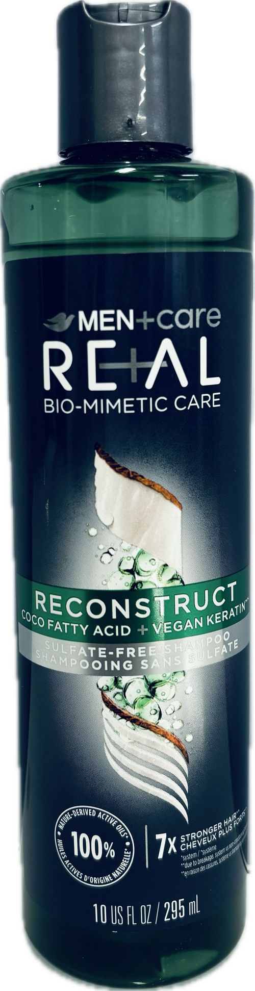 MEN+CARE REAL RECONSTRUCT SHAMPOO10oz SULFATE FREE.