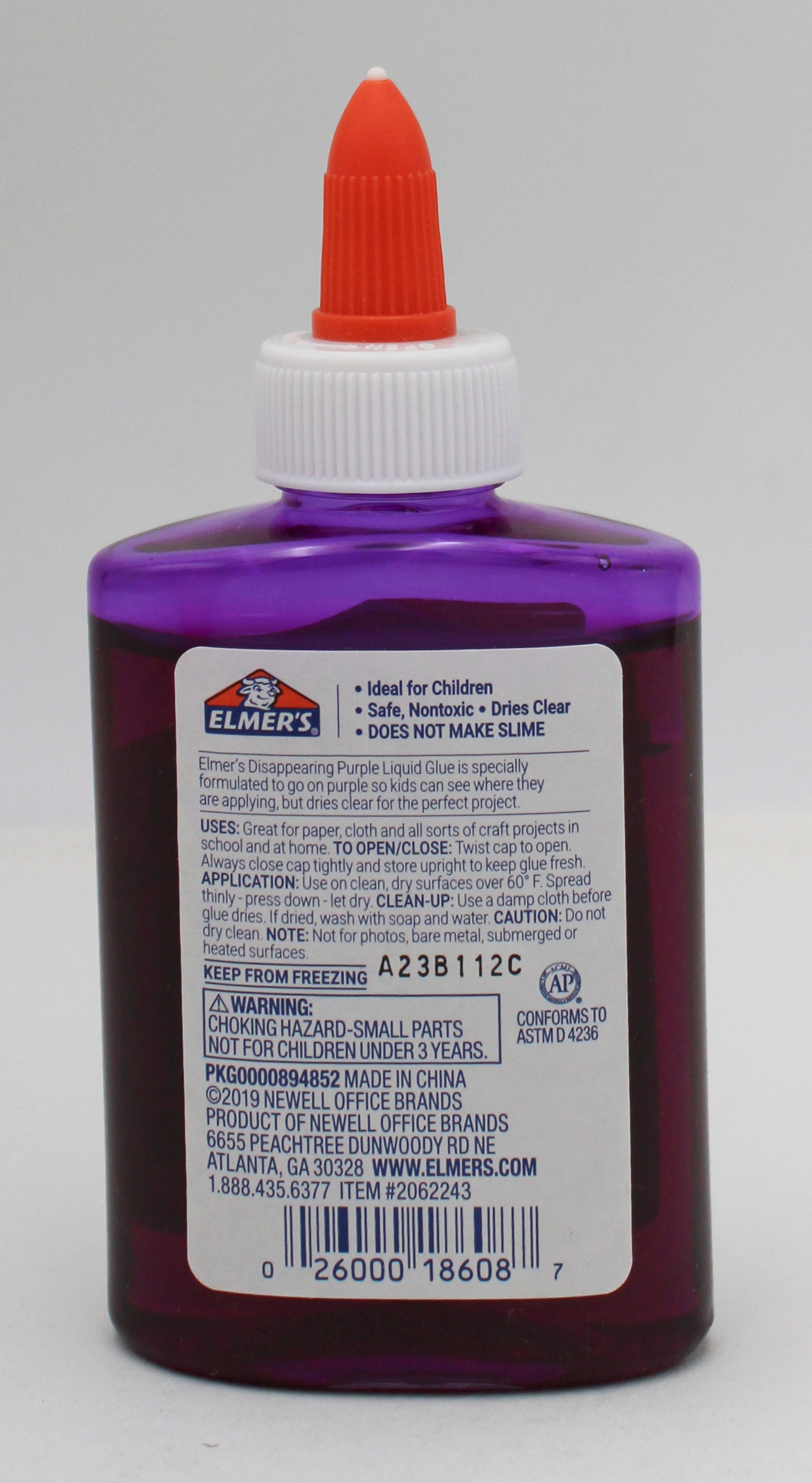 ELMERS SCHOOL GLUE PURPLE 4oz.